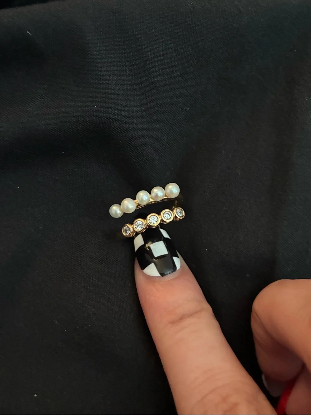 Authentic Pandora Treated Freshwater Cultured Pearls & Stones Open Ring - Picture 6 of 6